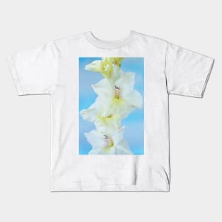 Gladiolus  &#39;White Prosperity&#39;  Sword lily Kids T-Shirt